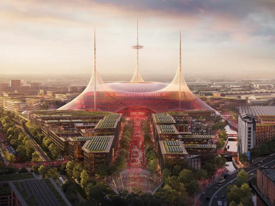 曼聯(lián)建新體育場，可容10萬人，爭辦2035女足世界杯。